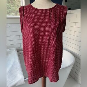 LOFT Burgundy Cap Sleeve Blouse

💵Bundle&Save💵